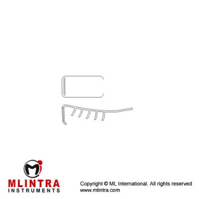 Vickers Low-Profile Central Blade Stainless Steel, Blade Size 12 x 10 mm